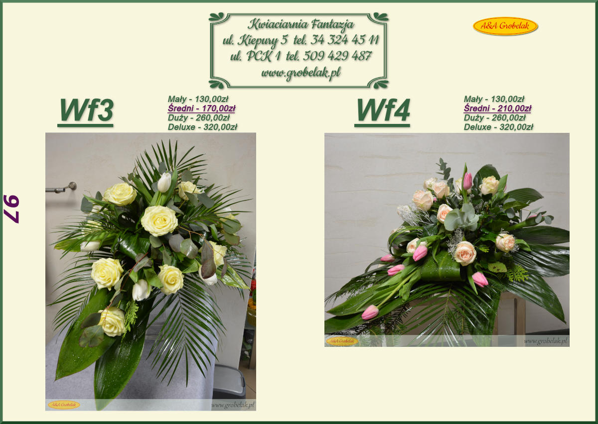 Wiązanka na florecie Wf-3 i Wf-4